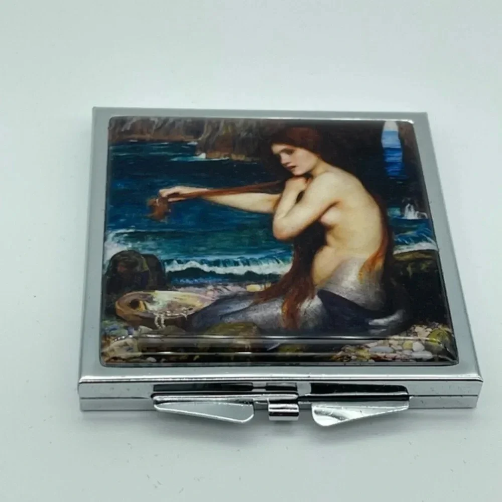 Retro Mermaid 🧜‍♀️ Compact Mirror, NWOT